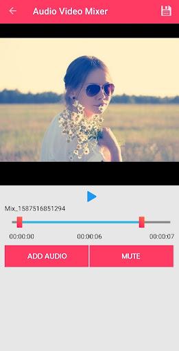 Add a song to the movie - Image screenshot of android app