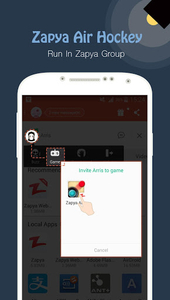Zapya Air Hockey - Gameplay image of android game