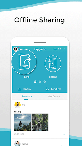 Zapya Go – ابزار به اشتراک‌گذاری فایل - عکس برنامه موبایلی اندروید