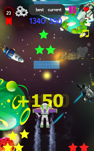 space shooter and shooting buzz - Gameplay image of android game