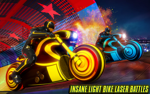 Light Bike Stunt Racing Game - عکس برنامه موبایلی اندروید