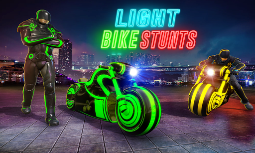 Light Bike Stunt Racing Game - عکس برنامه موبایلی اندروید