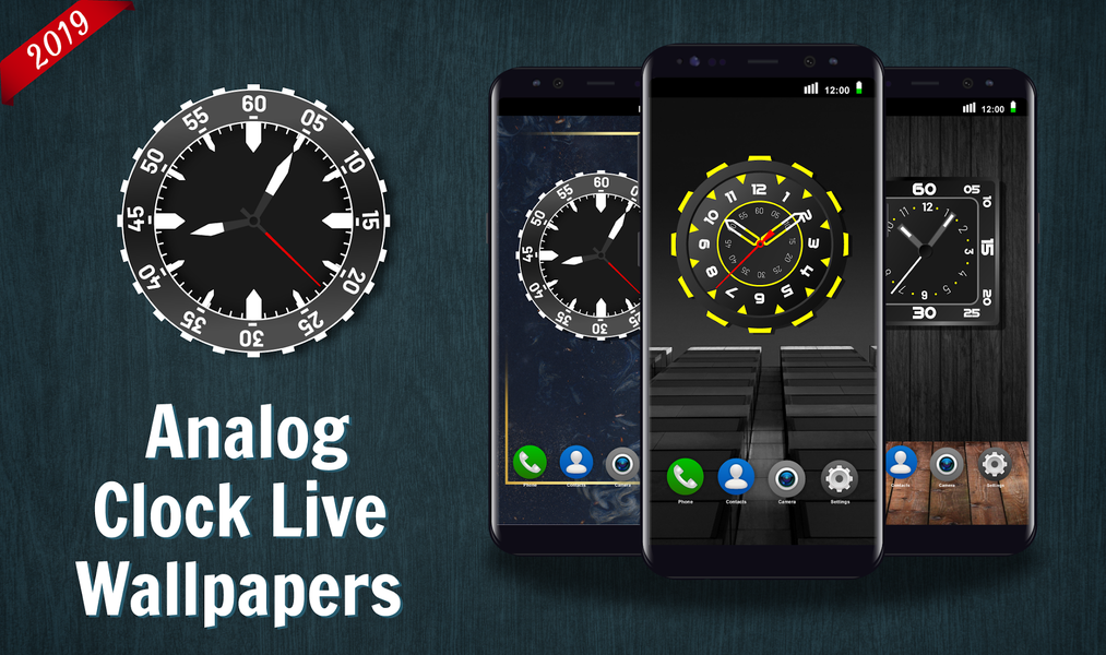 Analog Clock Live Wallpaper 2020 4K Backgrounds HD - Image screenshot of android app