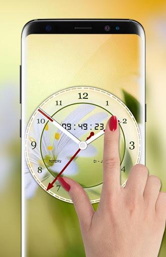 Flower Clock Live Wallpaper - عکس برنامه موبایلی اندروید
