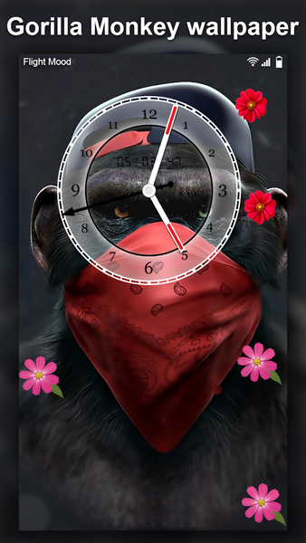 Gorilla Monkey Live Wallpaper - Image screenshot of android app