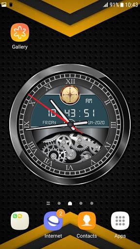 Analog Clock Live Wallpaper 3D - Image screenshot of android app