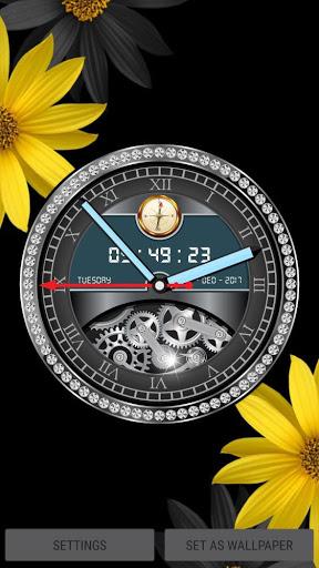 Analog Clock Live Wallpaper 3D - Image screenshot of android app