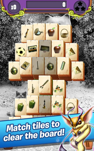 Hidden Mahjong - Cats Tropical - Gameplay image of android game