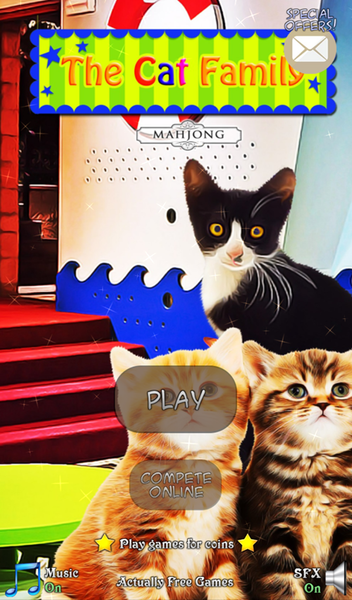 Hidden Mahjong: The Cat Family - Gameplay image of android game
