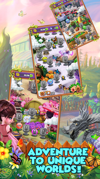 Mahjong: Butterfly World - عکس بازی موبایلی اندروید