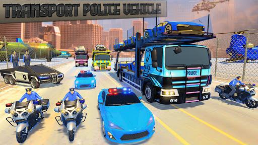 Police Car Transport Truck:New Car Games ۲۰۲۰ - عکس برنامه موبایلی اندروید