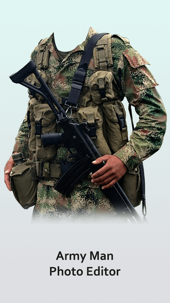 Army Man Photo Editor - عکس برنامه موبایلی اندروید