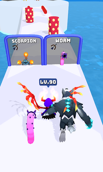 Merge Run Monster Fight - Gameplay image of android game