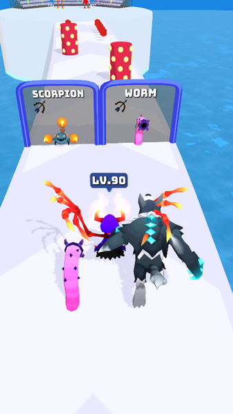 Merge Run Monster Fight - Gameplay image of android game