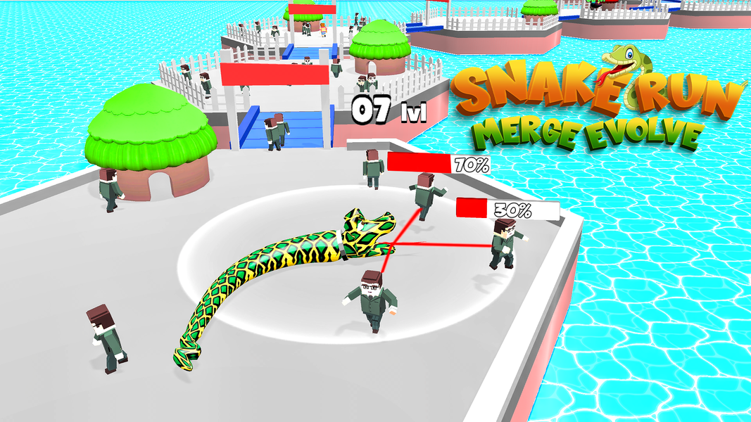 Snake Run, Merge & Evolve - عکس بازی موبایلی اندروید