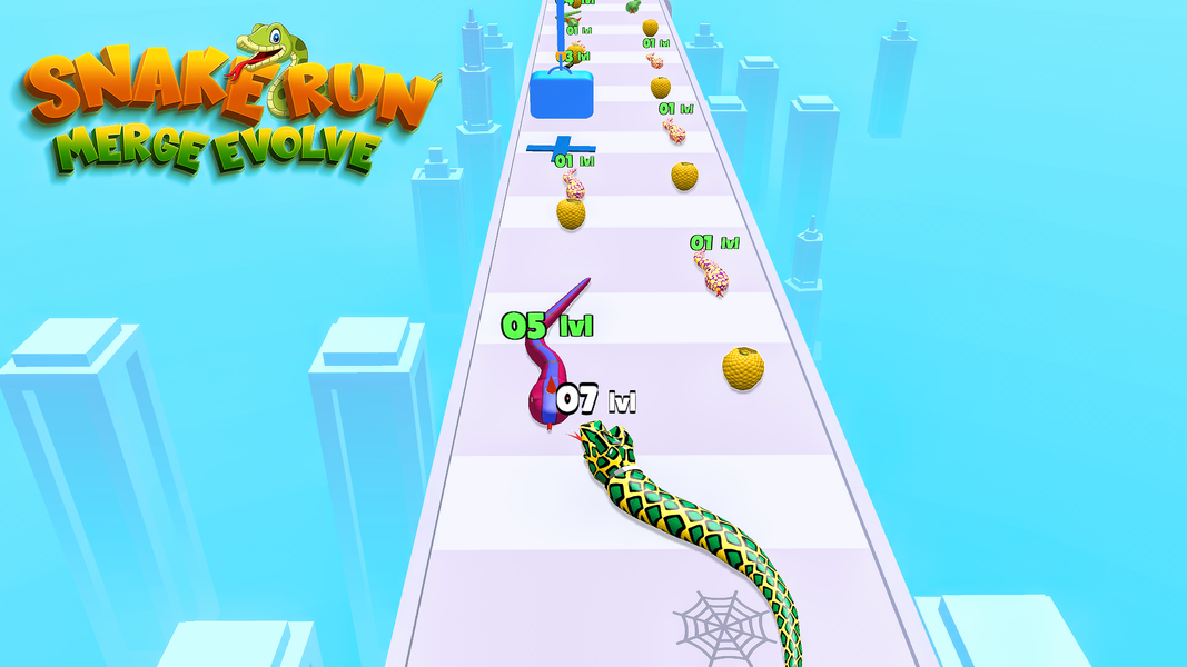 Snake Run, Merge & Evolve - عکس بازی موبایلی اندروید