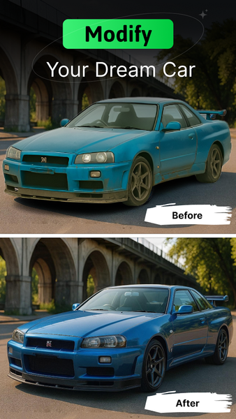 AI Car Designer: Car Modify AI - عکس برنامه موبایلی اندروید