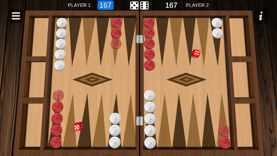 Backgammon - Two player - Gameplay image of android game