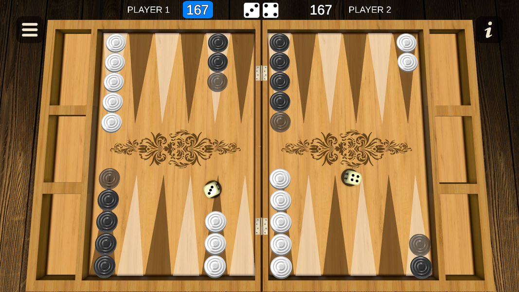Backgammon - Two player - Gameplay image of android game