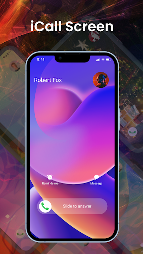 Call screen themes iOS 16 - Image screenshot of android app