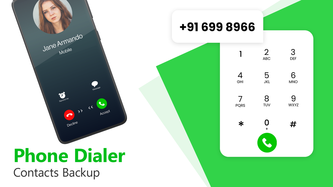 Phone Dialer: Contacts Backup - عکس برنامه موبایلی اندروید