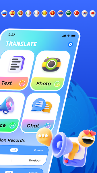 Blue Cat-Voice Translator - Image screenshot of android app