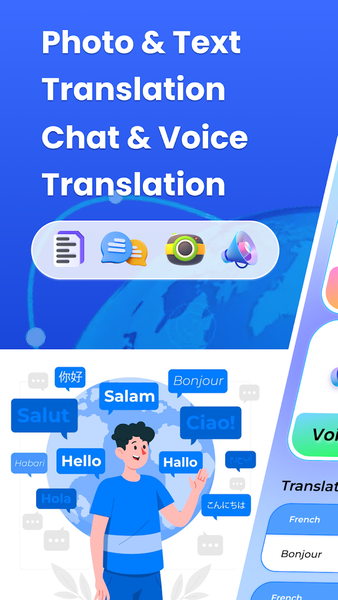 Blue Cat-Voice Translator - Image screenshot of android app