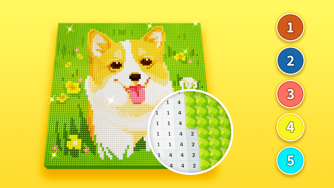 Diamond Painting by Number - عکس بازی موبایلی اندروید