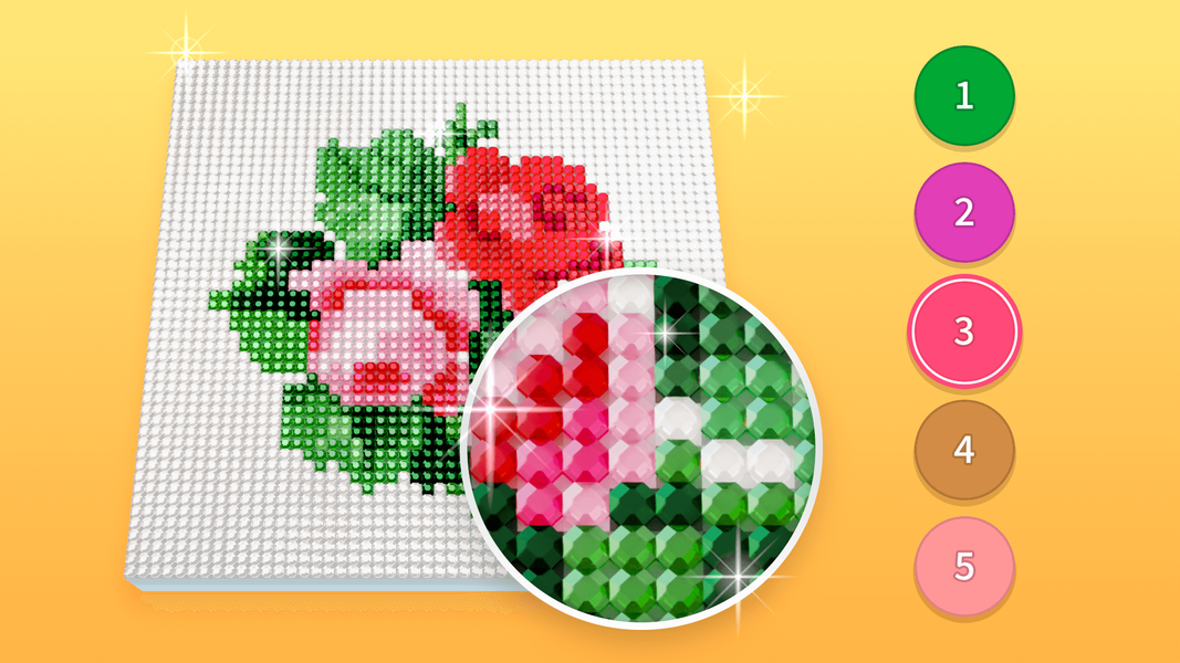 Diamond Painting by Number - عکس بازی موبایلی اندروید