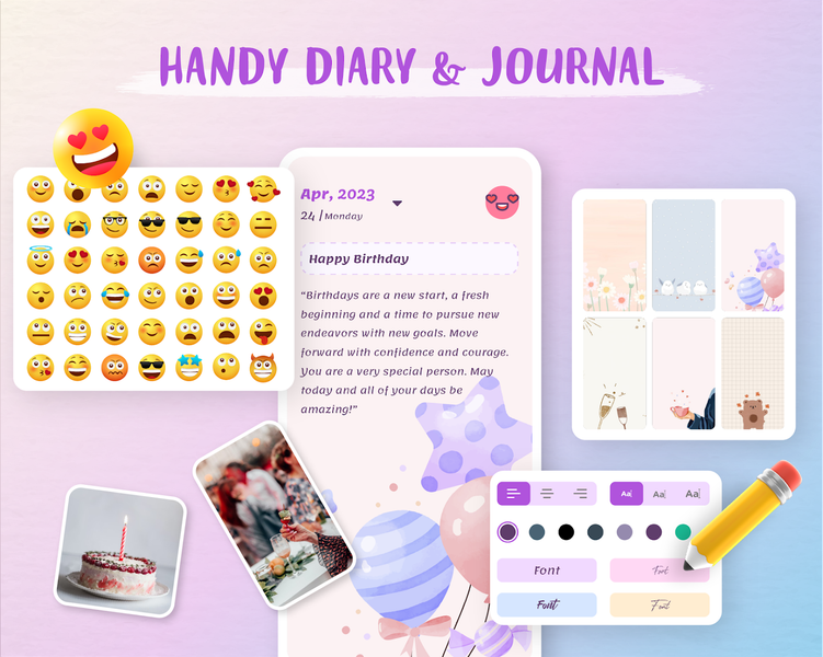 Daily Journal: Diary with Lock - Image screenshot of android app