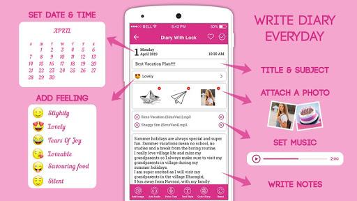 Secret Diary With Lock - Image screenshot of android app