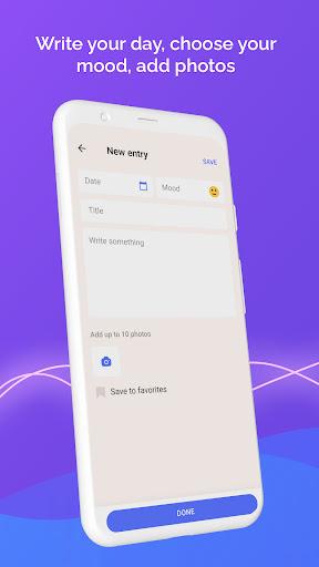 Diary with fingerprint lock - عکس برنامه موبایلی اندروید