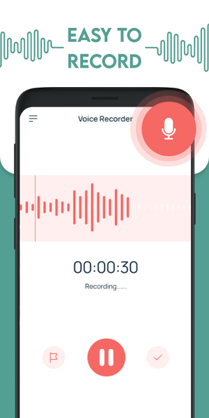 Voice Recorder - Voice Memos - Image screenshot of android app