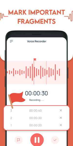 Voice Recorder - Voice Memos - عکس برنامه موبایلی اندروید