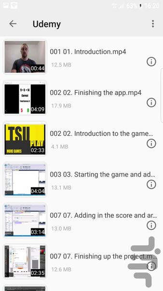 ویدیو پلیر - عکس برنامه موبایلی اندروید