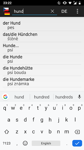 Czech-German offline dict. - Image screenshot of android app