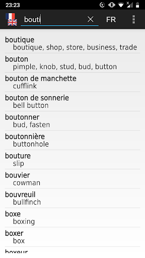French - English offline dict. - Image screenshot of android app