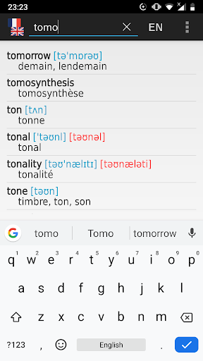French - English offline dict. - Image screenshot of android app
