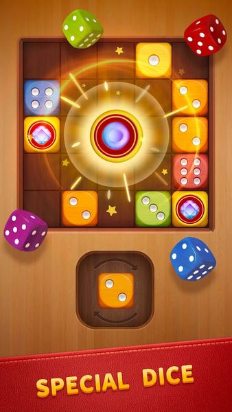 Woody Dice - Merge Puzzle - عکس بازی موبایلی اندروید