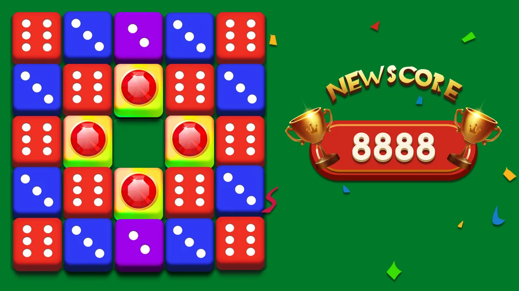 Dice Puzzle-3D Merge games - Gameplay image of android game