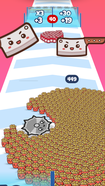 Food Run - Crowd Control Game - Gameplay image of android game
