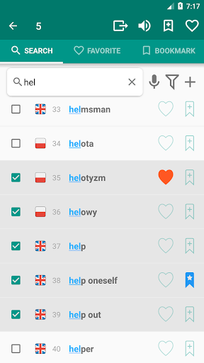 English-polish dictionary - Image screenshot of android app