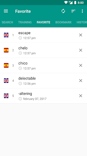 English-spanish dictionary - عکس برنامه موبایلی اندروید
