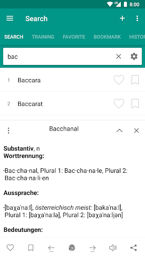German dictionary - offline - Image screenshot of android app