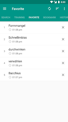 German dictionary - offline - Image screenshot of android app