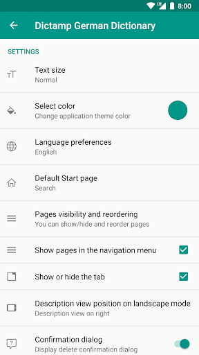 German dictionary - offline - Image screenshot of android app