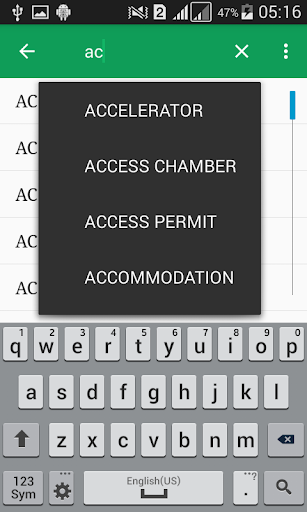 Civil Engineering Dictionary - Image screenshot of android app