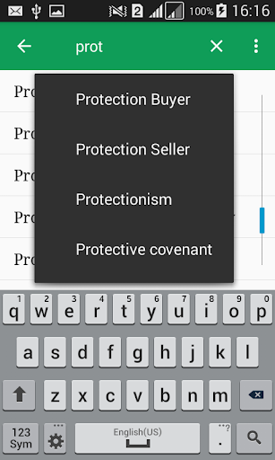 Financial Terms Dictionary - Image screenshot of android app