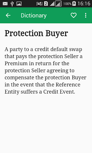 Financial Terms Dictionary - Image screenshot of android app