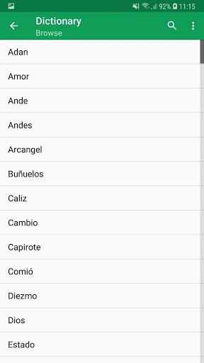 Spanish Dictionary Offline - عکس برنامه موبایلی اندروید